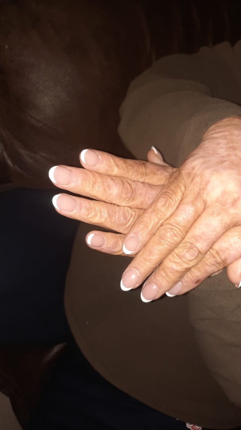 Classic French finish nail design by Nails by B